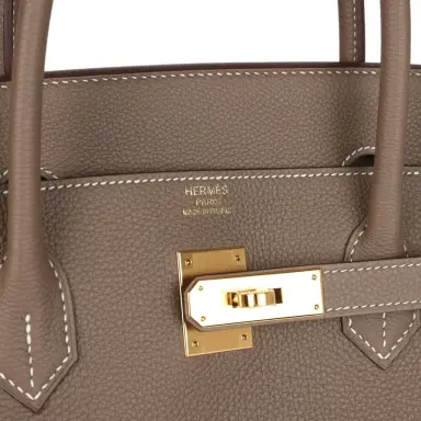 HERMÈS Hermes Birkin 40 Etoupe Togo Gold Hardware | Thumbnail 7 HERMÈS Hermes Birkin 40 Etoupe Togo Gold Hardware | Thumbnail 7