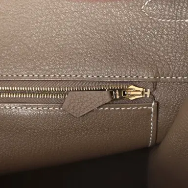HERMÈS Hermes Birkin 40 Etoupe Togo Gold Hardware | Thumbnail 9 HERMÈS Hermes Birkin 40 Etoupe Togo Gold Hardware | Thumbnail 9