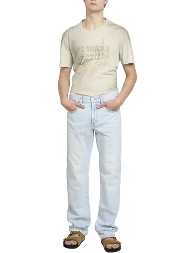 Isabel Marant Men's Lewys Straight-Leg Jeans - Light Blue | Thumbnail 2 Isabel Marant Men's Lewys Straight-Leg Jeans - Light Blue | Thumbnail 2
