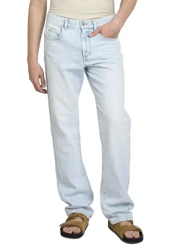 Isabel Marant Men's Lewys Straight-Leg Jeans - Light Blue | Thumbnail 3 Isabel Marant Men's Lewys Straight-Leg Jeans - Light Blue | Thumbnail 3
