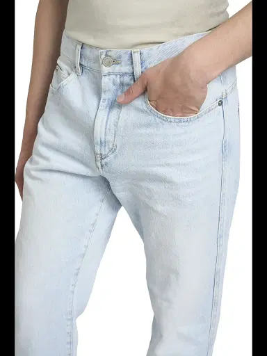 Isabel Marant Men's Lewys Straight-Leg Jeans - Light Blue | Thumbnail 6 Isabel Marant Men's Lewys Straight-Leg Jeans - Light Blue | Thumbnail 6