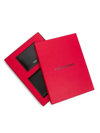 Ferragamo Men's Leather Passport Holder & Card Case Set - Black | Thumbnail 5 Ferragamo Men's Leather Passport Holder & Card Case Set - Black | Thumbnail 5