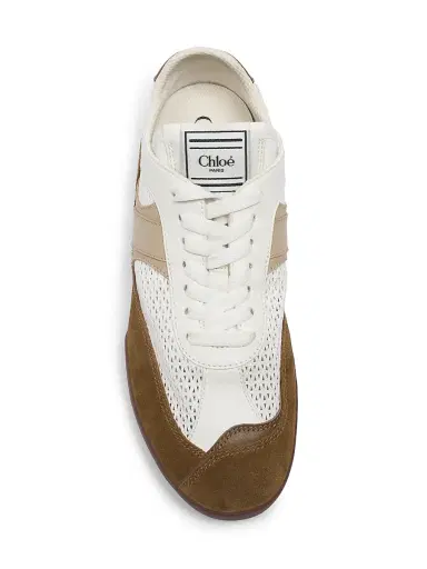 Chloé Women's Kick Low-Top Sneakers - Natural Brown | Thumbnail 4 Chloé Women's Kick Low-Top Sneakers - Natural Brown | Thumbnail 4