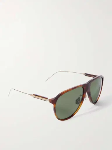 Brunello Cucinelli Aviator-style Tortoiseshell Acetate And Gold-tone Sunglasses | Thumbnail 3 Brunello Cucinelli Aviator-style Tortoiseshell Acetate And Gold-tone Sunglasses | Thumbnail 3