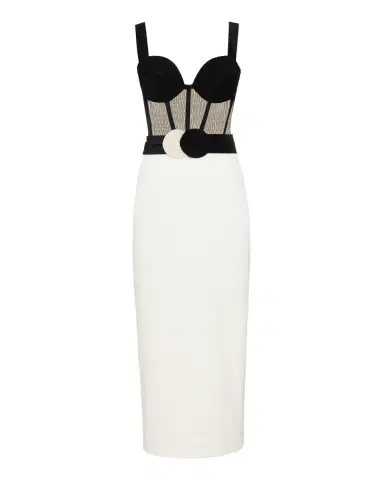 PatBo JERSEY SANDS CORSET MIDI DRESS | Thumbnail 4 PatBo JERSEY SANDS CORSET MIDI DRESS | Thumbnail 4