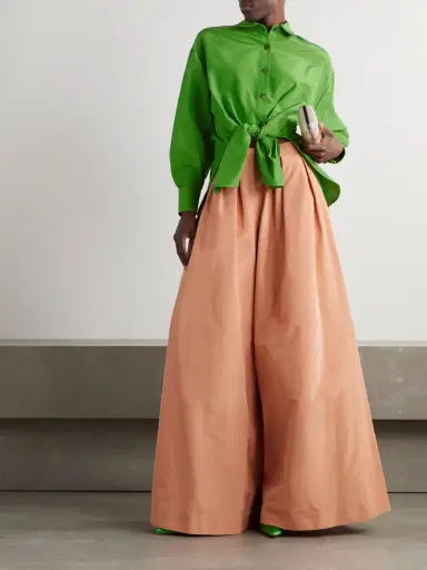 Carolina Herrera Cotton-blend Faille Shirt | Thumbnail 2 Carolina Herrera Cotton-blend Faille Shirt | Thumbnail 2