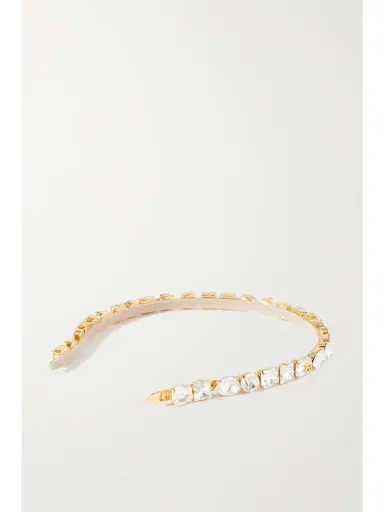 Balmain Eclat Swarovski Crystal-embellished Gold-plated Headband | Thumbnail 3 Balmain Eclat Swarovski Crystal-embellished Gold-plated Headband | Thumbnail 3