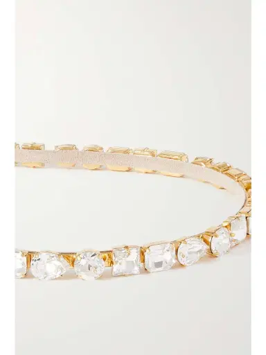 Balmain Eclat Swarovski Crystal-embellished Gold-plated Headband | Thumbnail 4 Balmain Eclat Swarovski Crystal-embellished Gold-plated Headband | Thumbnail 4