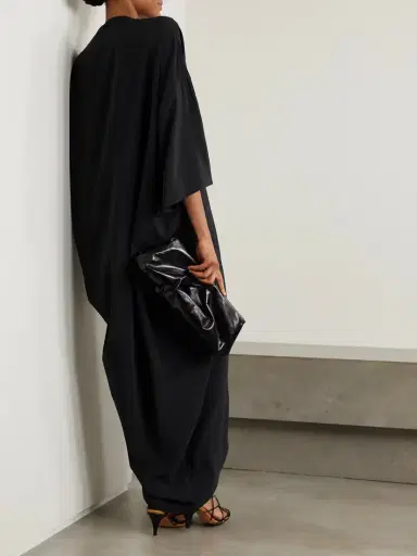 Rick Owens Tommykite Asymmetric Draped Crepe Gown | Thumbnail 3 Rick Owens Tommykite Asymmetric Draped Crepe Gown | Thumbnail 3