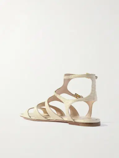 Tom Ford Croc-effect Leather Sandals | Thumbnail 3 Tom Ford Croc-effect Leather Sandals | Thumbnail 3