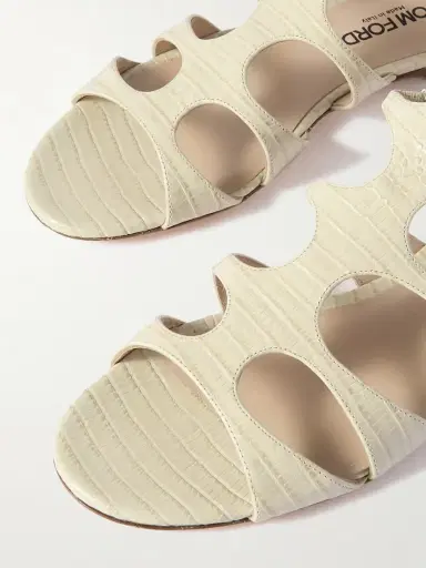 Tom Ford Croc-effect Leather Sandals | Thumbnail 4 Tom Ford Croc-effect Leather Sandals | Thumbnail 4