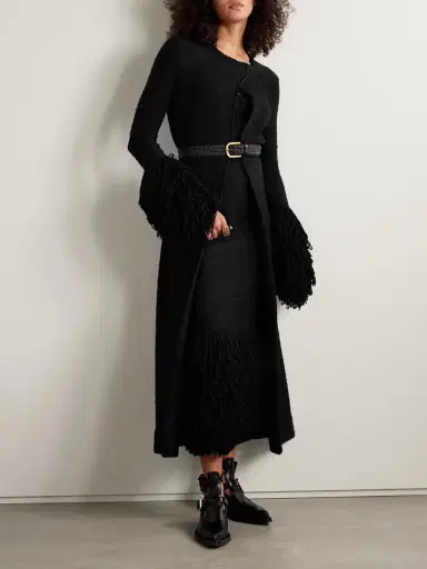 Gabriela Hearst Corus Strapless Fringed Cashmere And Silk-blend Midi Dress | Thumbnail 2 Gabriela Hearst Corus Strapless Fringed Cashmere And Silk-blend Midi Dress | Thumbnail 2