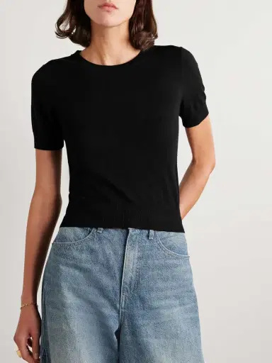 Nili Lotan Leilani Slim-fit Merino Wool Top | Thumbnail 3 Nili Lotan Leilani Slim-fit Merino Wool Top | Thumbnail 3