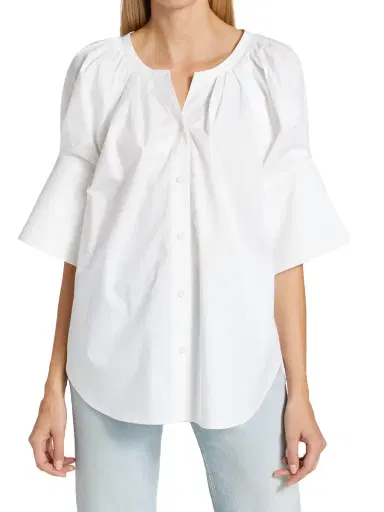 A.L.C. Women's Chloe Oversized Top - White | Thumbnail 2 A.L.C. Women's Chloe Oversized Top - White | Thumbnail 2