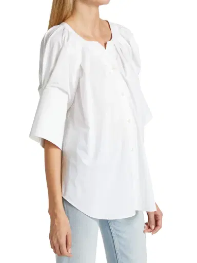 A.L.C. Women's Chloe Oversized Top - White | Thumbnail 3 A.L.C. Women's Chloe Oversized Top - White | Thumbnail 3