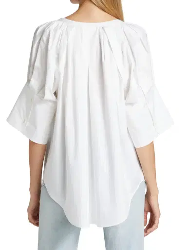 A.L.C. Women's Chloe Oversized Top - White | Thumbnail 4 A.L.C. Women's Chloe Oversized Top - White | Thumbnail 4
