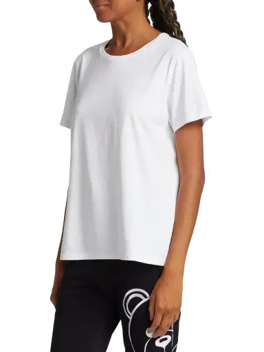 Bombas Women's Cotton Crewneck Split-Hem T-Shirt - White | Thumbnail 3 Bombas Women's Cotton Crewneck Split-Hem T-Shirt - White | Thumbnail 3