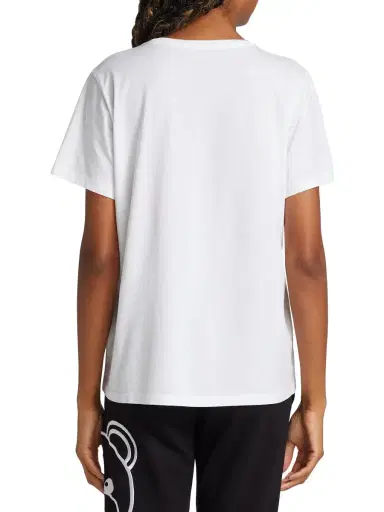 Bombas Women's Cotton Crewneck Split-Hem T-Shirt - White | Thumbnail 4 Bombas Women's Cotton Crewneck Split-Hem T-Shirt - White | Thumbnail 4