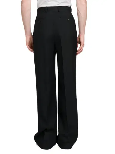 Alexander McQueen Men's Formal Deep Pleated Trousers - Black | Thumbnail 4 Alexander McQueen Men's Formal Deep Pleated Trousers - Black | Thumbnail 4