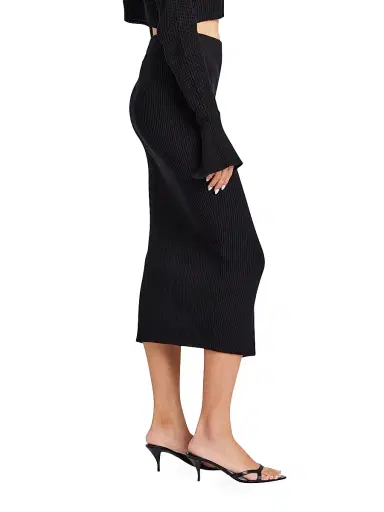SEROYA Women's Nicolette Skirt - Black | Thumbnail 3 SEROYA Women's Nicolette Skirt - Black | Thumbnail 3