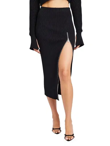 SEROYA Women's Nicolette Skirt - Black | Thumbnail 5 SEROYA Women's Nicolette Skirt - Black | Thumbnail 5
