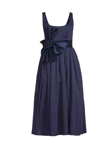Hutch Women's Paige Sateen Midi-Dress - Navy | Thumbnail 1 Hutch Women's Paige Sateen Midi-Dress - Navy | Thumbnail 1