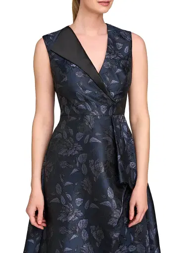 Kay Unger Women's Lottie Floral Cocktail Dress - Dark Midnight | Thumbnail 5 Kay Unger Women's Lottie Floral Cocktail Dress - Dark Midnight | Thumbnail 5