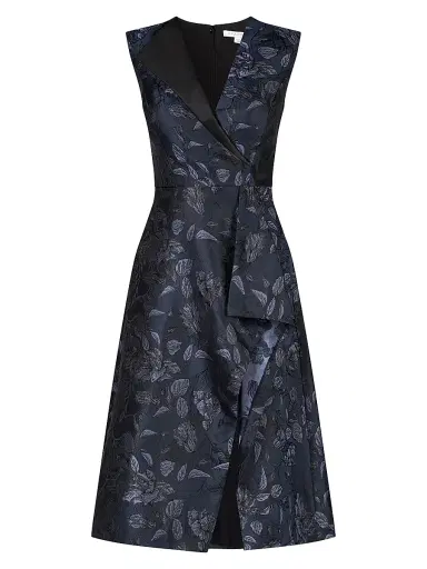 Kay Unger Women's Lottie Floral Cocktail Dress - Dark Midnight | Thumbnail 1 Kay Unger Women's Lottie Floral Cocktail Dress - Dark Midnight | Thumbnail 1