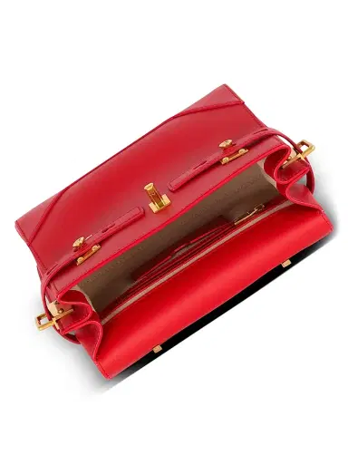 Balmain Women's B-Buzz 23 Leather Top Handle Bag - Rouge | Thumbnail 2 Balmain Women's B-Buzz 23 Leather Top Handle Bag - Rouge | Thumbnail 2
