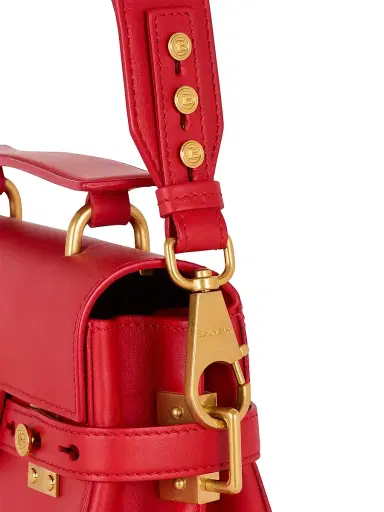 Balmain Women's B-Buzz 23 Leather Top Handle Bag - Rouge | Thumbnail 5 Balmain Women's B-Buzz 23 Leather Top Handle Bag - Rouge | Thumbnail 5