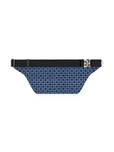 Givenchy Men's Essential U Bumbag in Denim Monogram 72 - Dark Blue | Thumbnail 2 Givenchy Men's Essential U Bumbag in Denim Monogram 72 - Dark Blue | Thumbnail 2