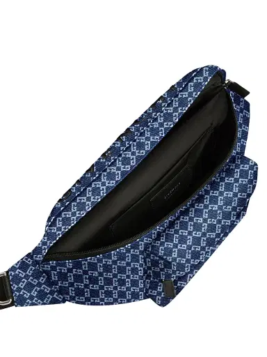 Givenchy Men's Essential U Bumbag in Denim Monogram 72 - Dark Blue | Thumbnail 4 Givenchy Men's Essential U Bumbag in Denim Monogram 72 - Dark Blue | Thumbnail 4