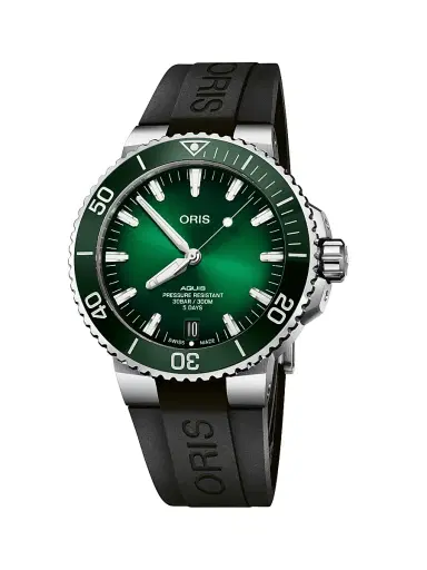 Oris Men's Aquis Date Calibre 400 Stainless Steel & Rubber Diver's Watch/43.5MM - Steel | Thumbnail 1 Oris Men's Aquis Date Calibre 400 Stainless Steel & Rubber Diver's Watch/43.5MM - Steel | Thumbnail 1