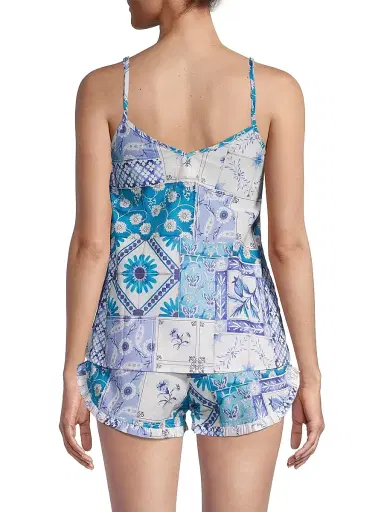The Lazy Poet Women's Somewhere Beyond The Sea Rosie Positano 2-Piece Pajama Set - Positano | Thumbnail 5 The Lazy Poet Women's Somewhere Beyond The Sea Rosie Positano 2-Piece Pajama Set - Positano | Thumbnail 5