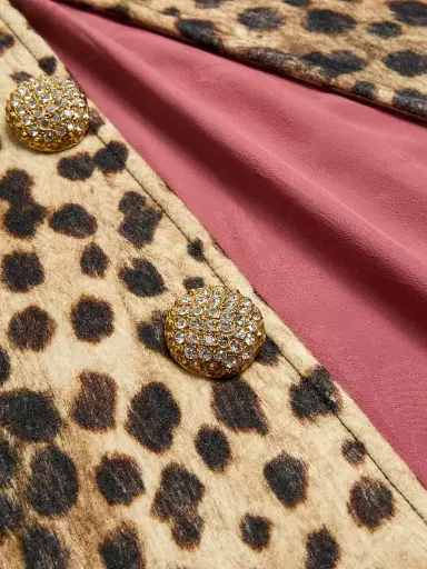 Valentino Garavani Women's Jaguar Spots Printed Wool Cloth Caban - Animal Print | Thumbnail 6 Valentino Garavani Women's Jaguar Spots Printed Wool Cloth Caban - Animal Print | Thumbnail 6