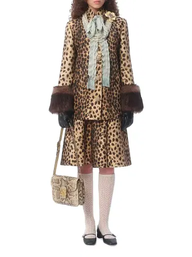 Valentino Garavani Women's Jaguar Spots Printed Wool Cloth Caban - Animal Print | Thumbnail 7 Valentino Garavani Women's Jaguar Spots Printed Wool Cloth Caban - Animal Print | Thumbnail 7
