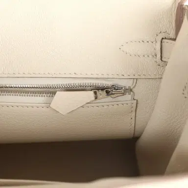 HERMÈS Hermes Birkin 25 Craie Togo Palladium Hardware | Thumbnail 9 HERMÈS Hermes Birkin 25 Craie Togo Palladium Hardware | Thumbnail 9