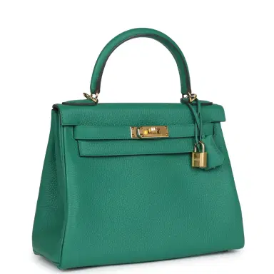 HERMÈS Hermes Kelly Retourne 28 Vert Vertigo Clemence Gold Hardware | Thumbnail 2 HERMÈS Hermes Kelly Retourne 28 Vert Vertigo Clemence Gold Hardware | Thumbnail 2