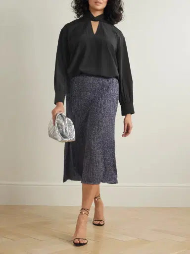 Joseph Rivoli Silk Crepe De Chine Blouse | Thumbnail 2 Joseph Rivoli Silk Crepe De Chine Blouse | Thumbnail 2