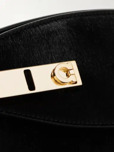 Ferragamo Hug Small Embellished Pony Hair Shoulder Bag | Thumbnail 4 Ferragamo Hug Small Embellished Pony Hair Shoulder Bag | Thumbnail 4