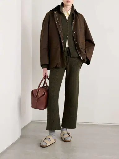 The Elder Statesman Ribbed Cashmere Track Pants | Thumbnail 2 The Elder Statesman Ribbed Cashmere Track Pants | Thumbnail 2