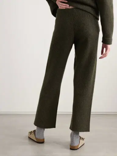The Elder Statesman Ribbed Cashmere Track Pants | Thumbnail 4 The Elder Statesman Ribbed Cashmere Track Pants | Thumbnail 4