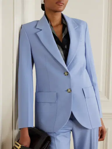 Victoria Beckham Twill Blazer | Thumbnail 3 Victoria Beckham Twill Blazer | Thumbnail 3
