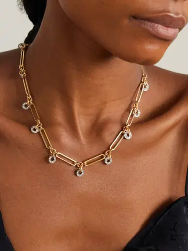 MAISON MAYLE La Ronde Gold-plated And Silver-tone Crystal Necklace | Thumbnail 2 MAISON MAYLE La Ronde Gold-plated And Silver-tone Crystal Necklace | Thumbnail 2