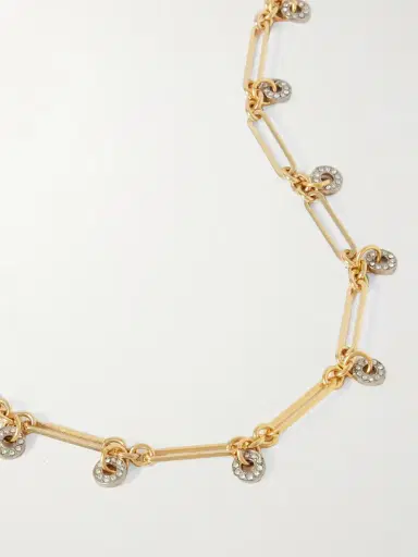 MAISON MAYLE La Ronde Gold-plated And Silver-tone Crystal Necklace | Thumbnail 4 MAISON MAYLE La Ronde Gold-plated And Silver-tone Crystal Necklace | Thumbnail 4