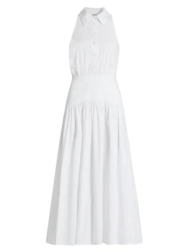 Women's Romy Stretch Poplin Fit & Flare Shirtdress Women's Romy Stretch Poplin Fit & Flare Shirtdress