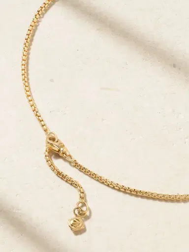 David Yurman Hollow Box Chain 18-karat Gold Necklace | Thumbnail 3 David Yurman Hollow Box Chain 18-karat Gold Necklace | Thumbnail 3