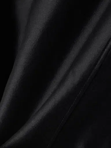 SHUSHU/TONG Gathered Wool And Linen-blend Trimmed Wool And Silk-blend Twill Mini Dress | Thumbnail 4 SHUSHU/TONG Gathered Wool And Linen-blend Trimmed Wool And Silk-blend Twill Mini Dress | Thumbnail 4