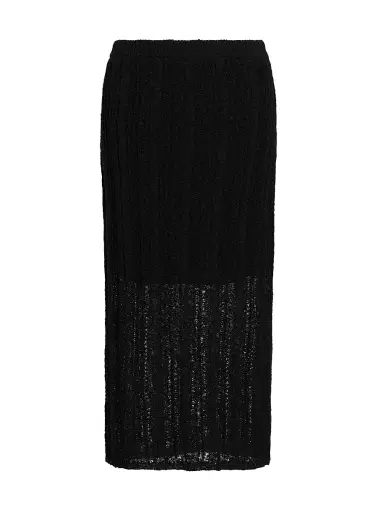 dh New York Women's Francis Open Knit Midi-Skirt - Black | Thumbnail 1 dh New York Women's Francis Open Knit Midi-Skirt - Black | Thumbnail 1