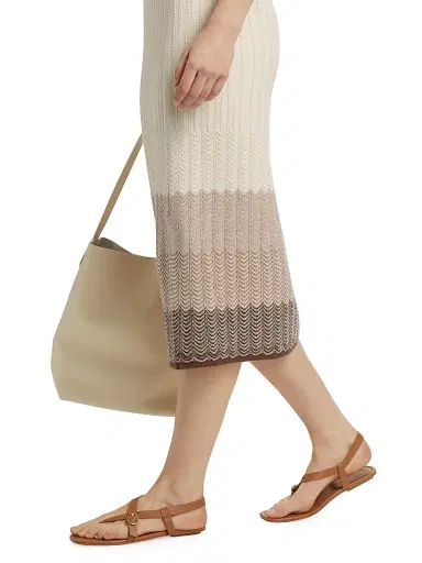 Design History Women's Ombré Striped Cotton-Linen Midi-Skirt - Linen Combo | Thumbnail 6 Design History Women's Ombré Striped Cotton-Linen Midi-Skirt - Linen Combo | Thumbnail 6